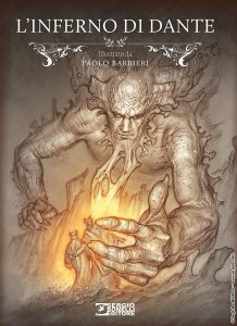 Copertina dell'Inferno di Dante illustrato da Paolo Barbieri