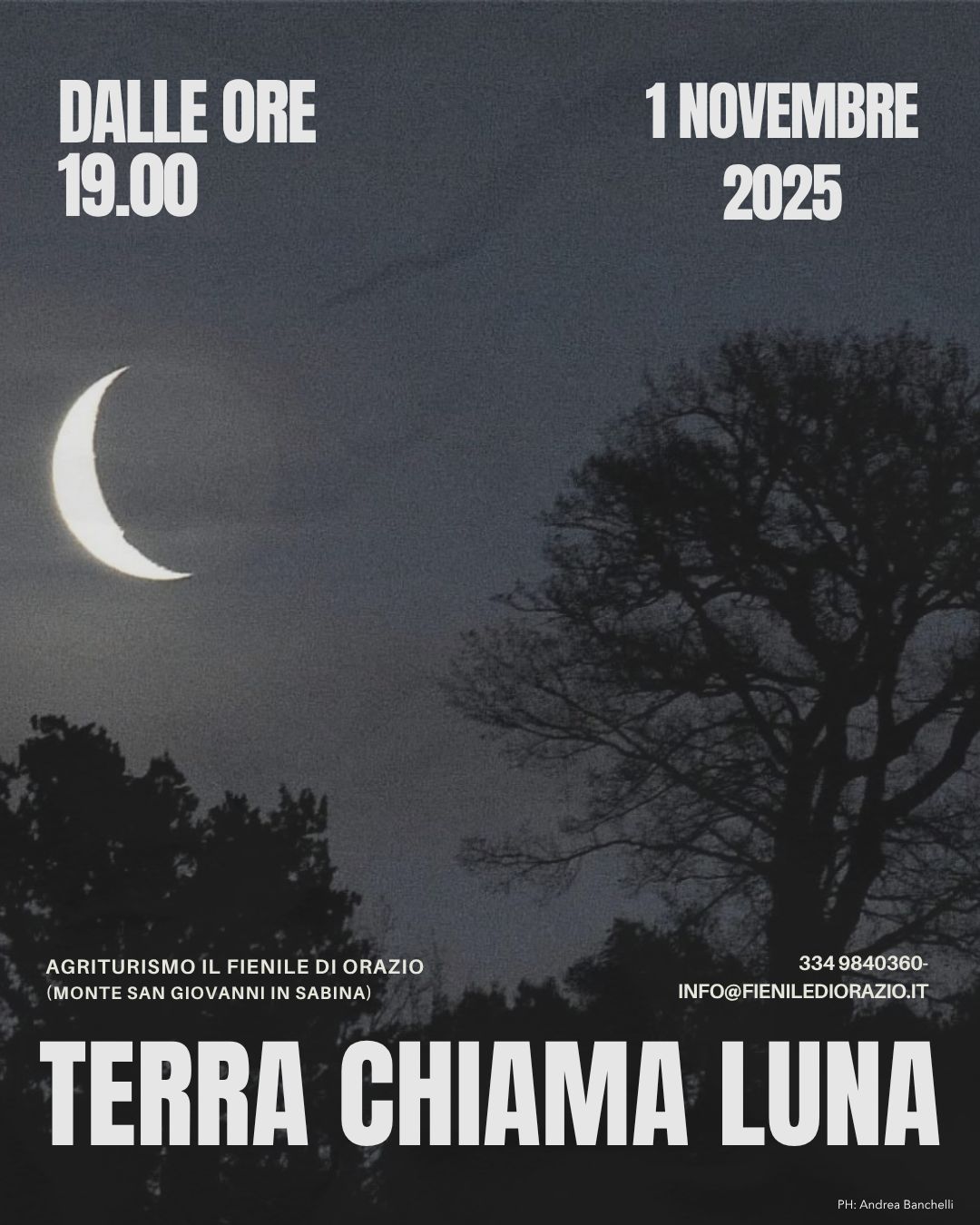 Locandina dell'evento Terra chiama Luna