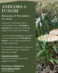 Locandina dell'evento Andiamo a funghi